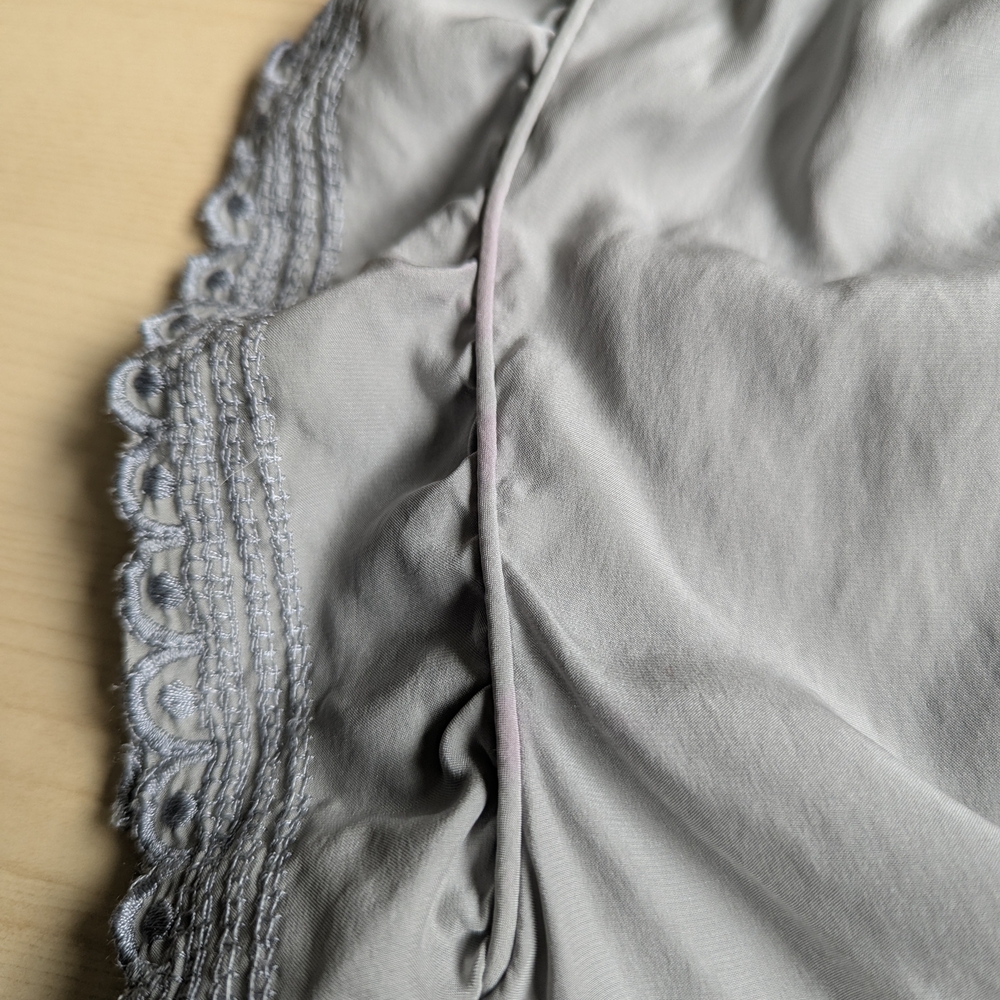 Isabel Marant Etoile‎ 100% Silk Gray Grey Lace Cap Sleeve Lightweight Slip Dress - Picture 16 of 16